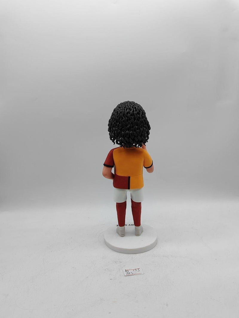 Back view of Sane Galatasaray statue