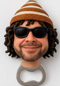 Stylish keinemusik bobble head bottle opener
