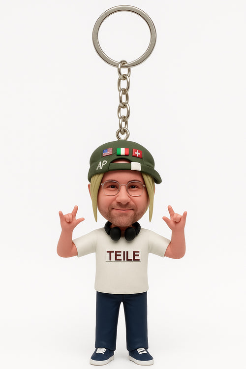 Music-themed RAMPA bobble head keychain