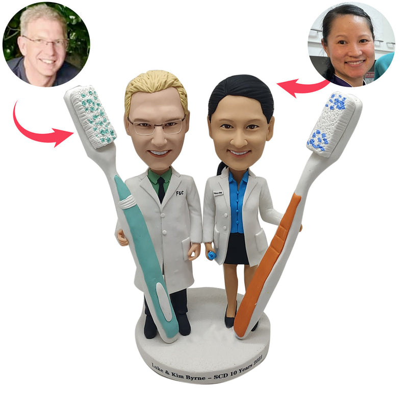 The Dentist and His Wife Bobblehead