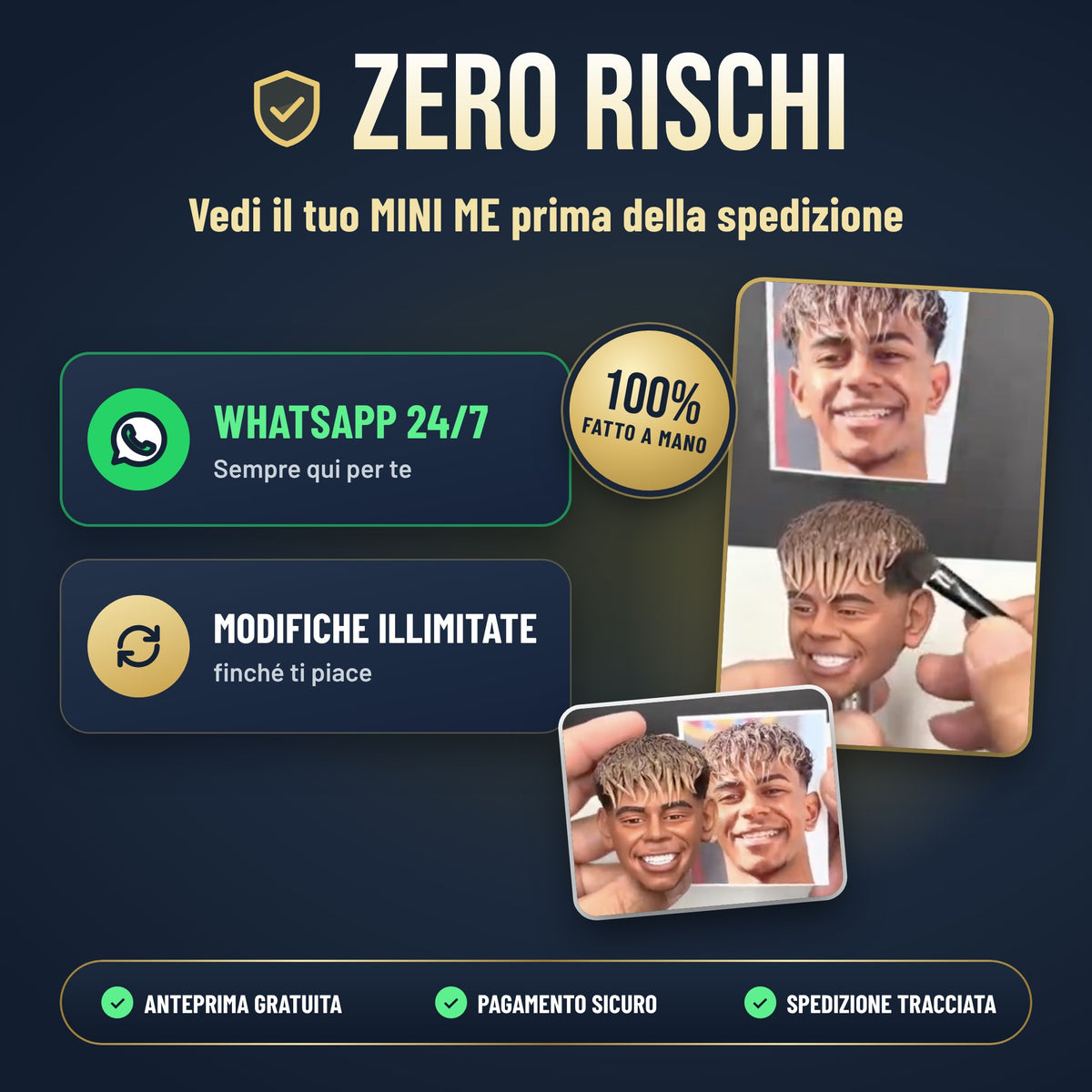 Zero rischi – anteprima WhatsApp, modifiche illimitate