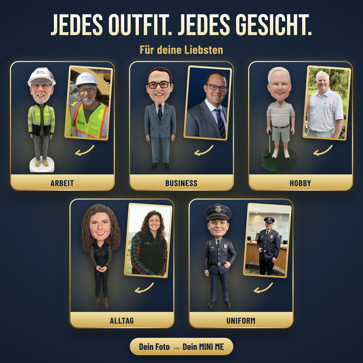 Jedes Outfit. Jedes Gesicht.