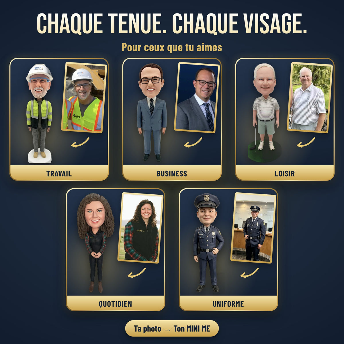 Chaque tenue. Chaque visage.