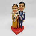 Custom Indian Wedding Couple Bobblehead